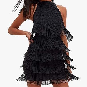 Fringed Flapper Costume Dress